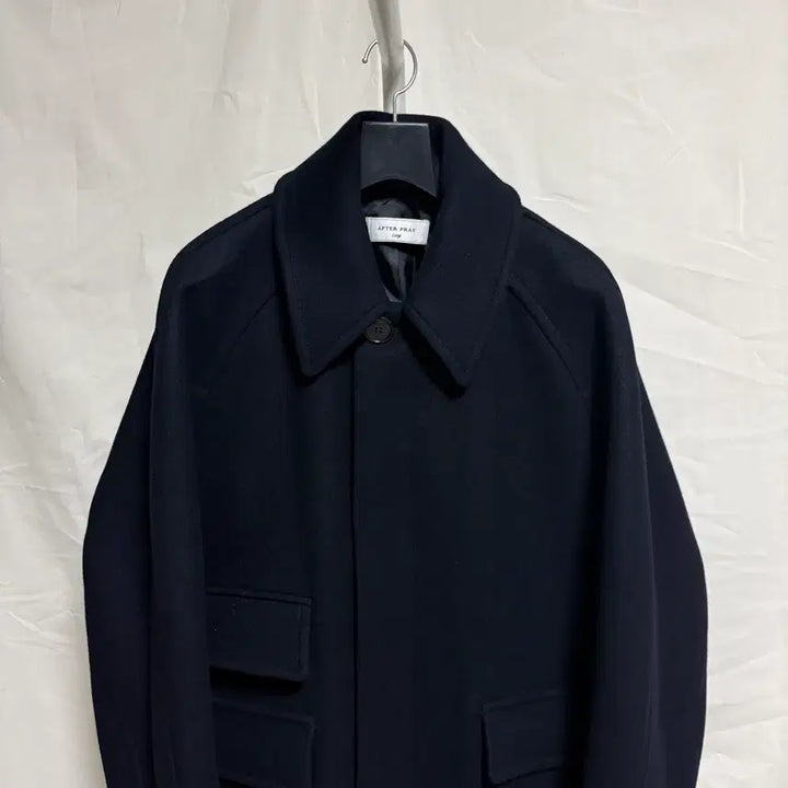 [BUNJANG] AFTERPRAY Tourist Balmacaan Coat - Navy, L / 애프터프레이 투어리스트 발마칸 코트 / 네이비, L