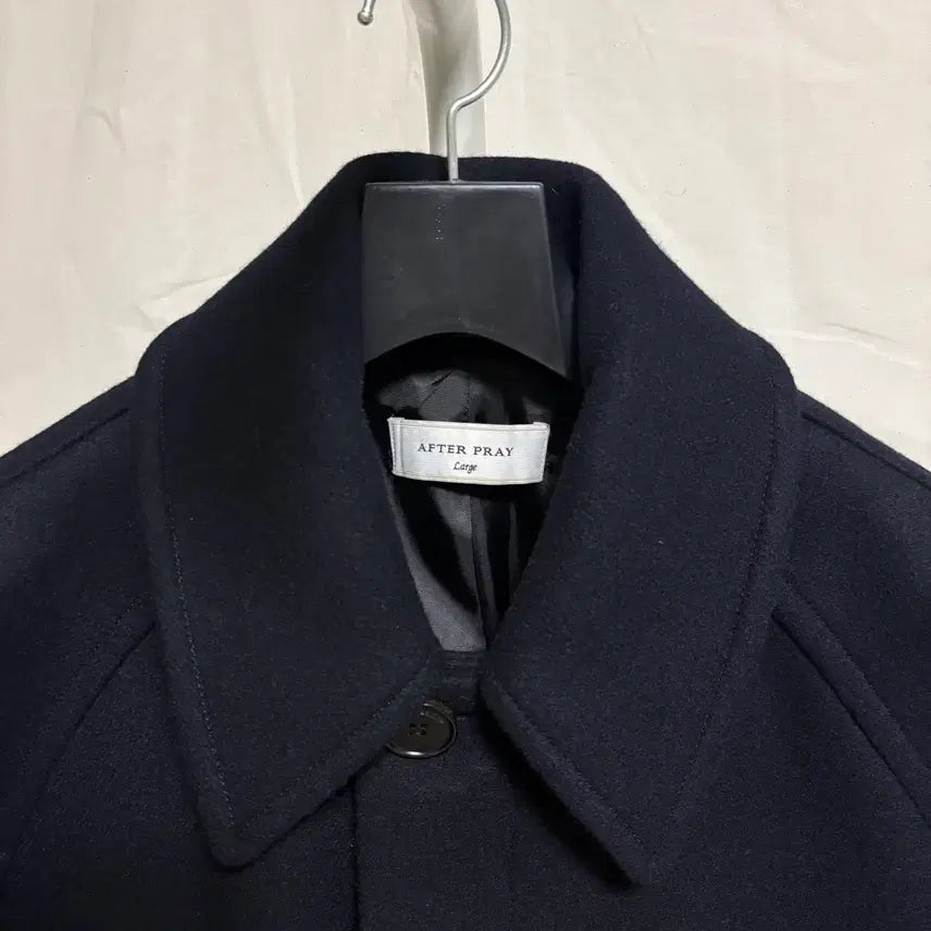 [BUNJANG] AFTERPRAY Tourist Balmacaan Coat - Navy, L / 애프터프레이 투어리스트 발마칸 코트 / 네이비, L