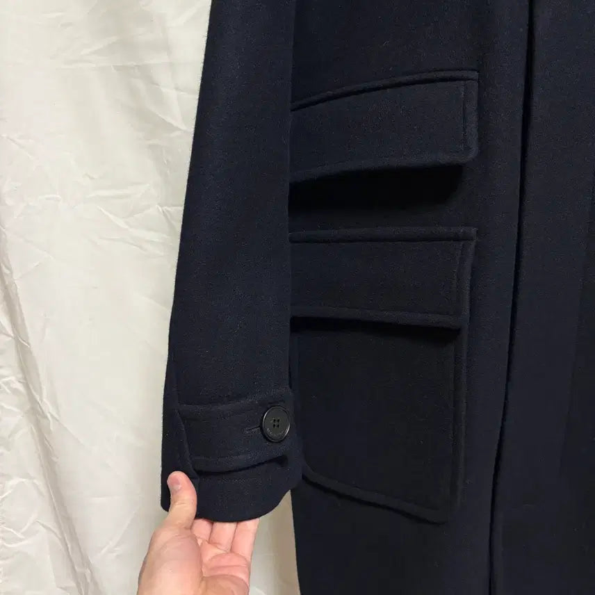 [BUNJANG] AFTERPRAY Tourist Balmacaan Coat - Navy, L / 애프터프레이 투어리스트 발마칸 코트 / 네이비, L