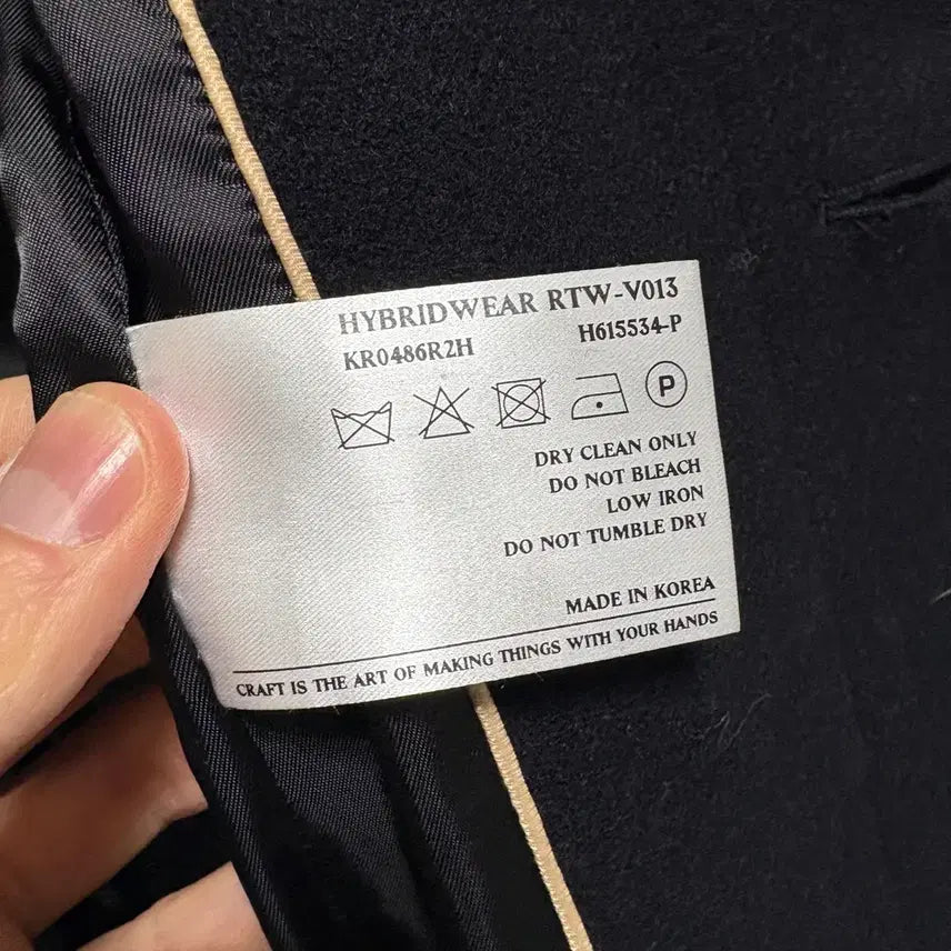[BUNJANG] AFTERPRAY Tourist Balmacaan Coat - Navy, L / 애프터프레이 투어리스트 발마칸 코트 / 네이비, L