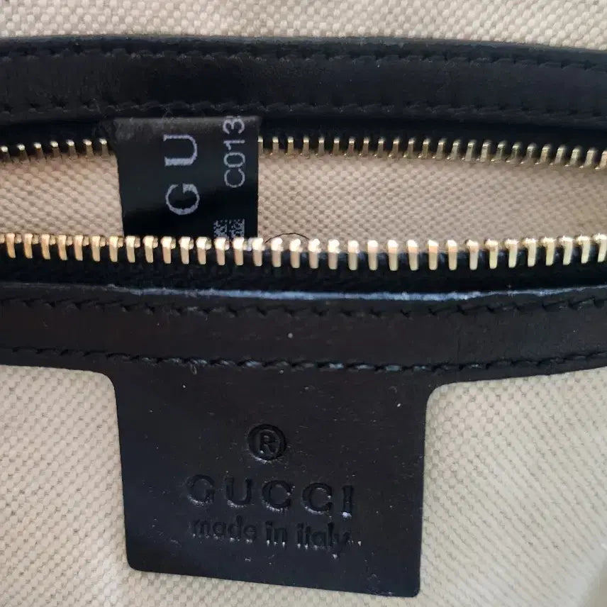 [BUNJANG] Gucci GG Logo Black Enamel Tote/Shoulder Bag / (정품)구찌 GG 로고 블랙 에나멜 토트백/숄더백
