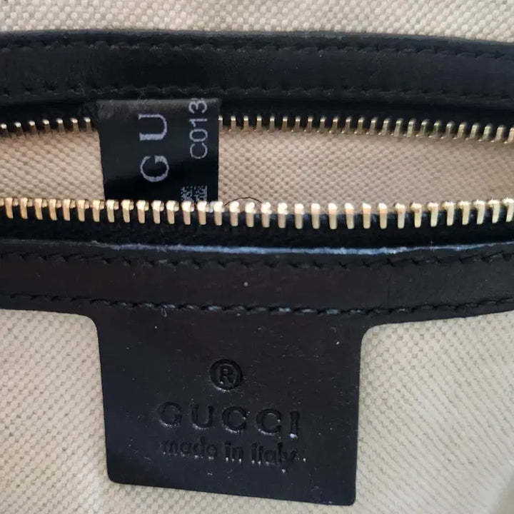 [BUNJANG] Gucci GG Logo Black Enamel Tote/Shoulder Bag / (정품)구찌 GG 로고 블랙 에나멜 토트백/숄더백
