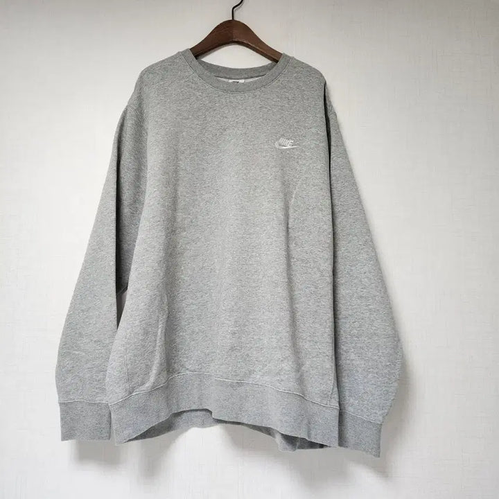 [BUNJANG] 나이키 기모맨투맨 회색 스우시 로고 XL