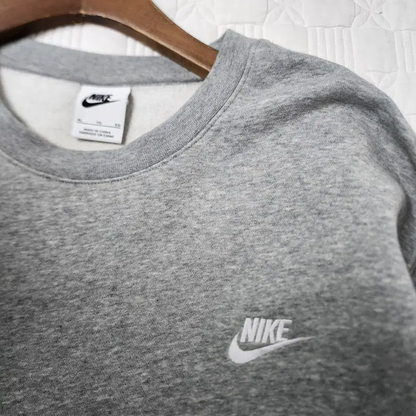 [BUNJANG] 나이키 기모맨투맨 회색 스우시 로고 XL