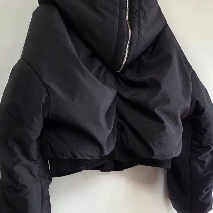 [BUNJANG] F Cropped Bomber Jacket / [F]크롭 후드 항공점퍼