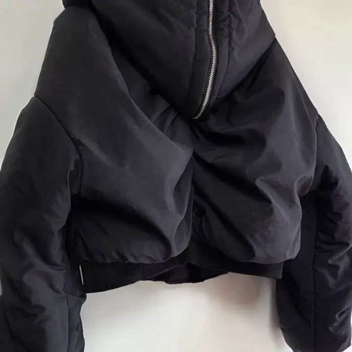 [BUNJANG] F Cropped Bomber Jacket / [F]크롭 후드 항공점퍼