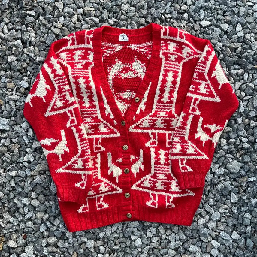 [BUNJANG] Henri Luc Chaplis Vintage Wool Cardigan / HENRI LUC CHAPLIS(프랑스)빈티지 울100 가디건(실측확인)