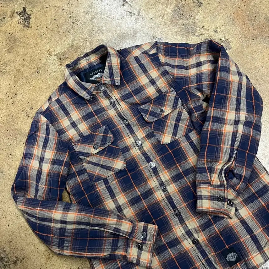 [BUNJANG] Harley-Davidson Checkered Shirt / [정품] 할리데이비슨 체크 남방 셔츠