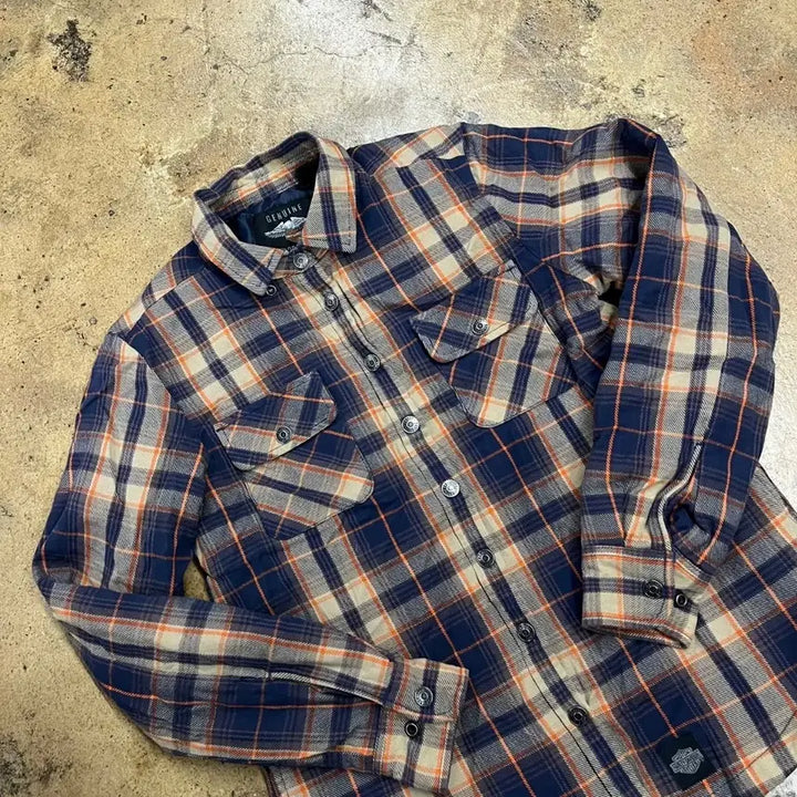 [BUNJANG] Harley-Davidson Checkered Shirt / [정품] 할리데이비슨 체크 남방 셔츠