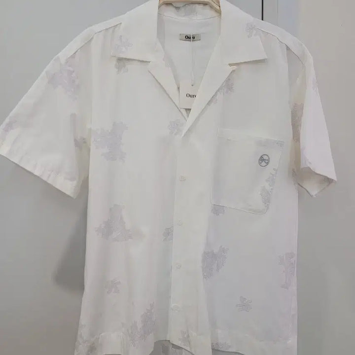 [BUNJANG] Ouro Coral Print Short Sleeve Shirt (Women&