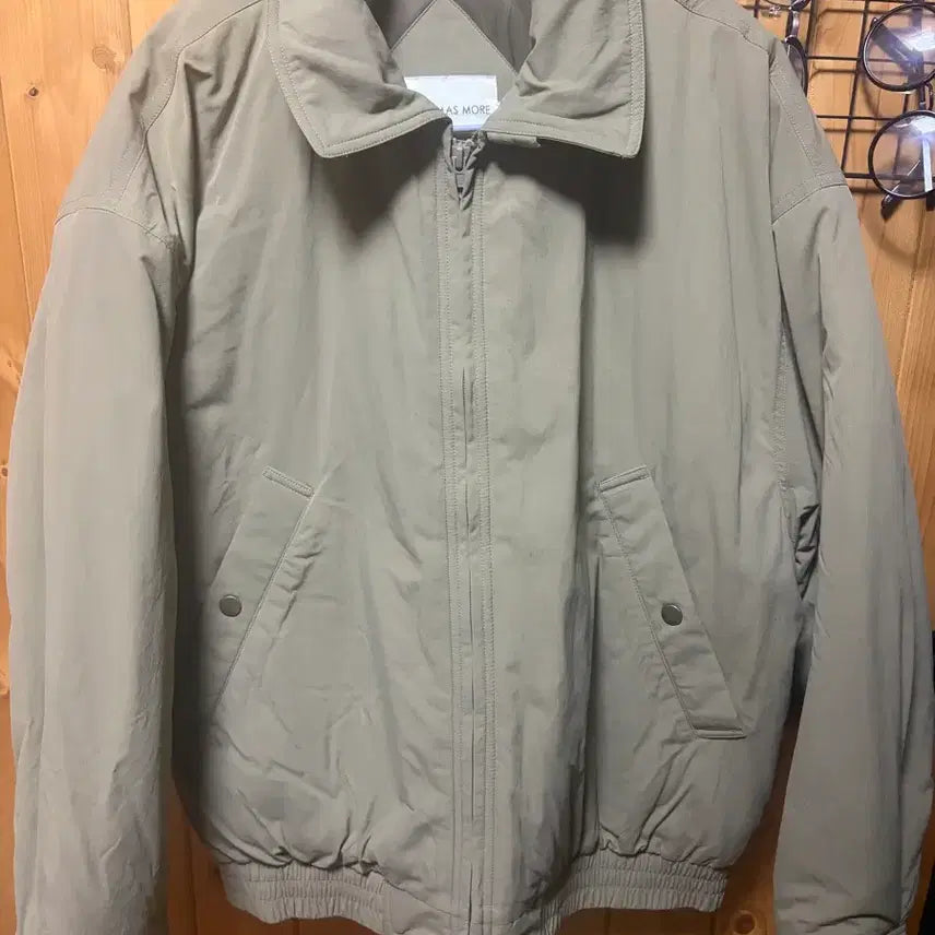 [BUNJANG] Thomas More Cold Weather Bomber Jacket Beige / 토마스모어 콜드웨더 봄버 자켓 베이지