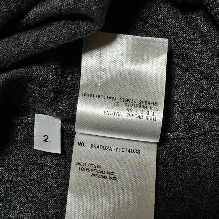 [BUNJANG] Thom Browne Merino Wool Sweater / [2] 톰브라운 메리노울 100% 사선완장 니트