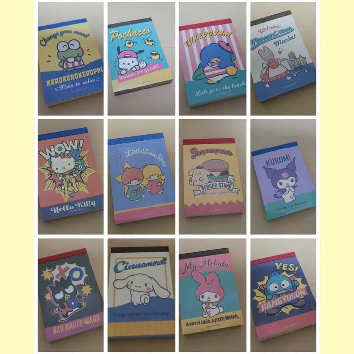 [BUNJANG] Sanrio Moment Collection Memo Pad Set / 산리오 메모지 12종 '순간을 소중하게' 판매합니다 :)