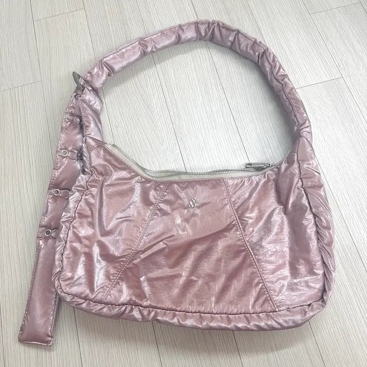 [BUNJANG] Fillintheblank Pink Icy Hobo Bag / 필인더블랭크 핑크 아이시 호보백