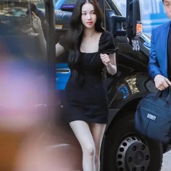 [BUNJANG] Zara Puff Square Mini Dress / 자라 퍼프 스퀘어 미니원피스