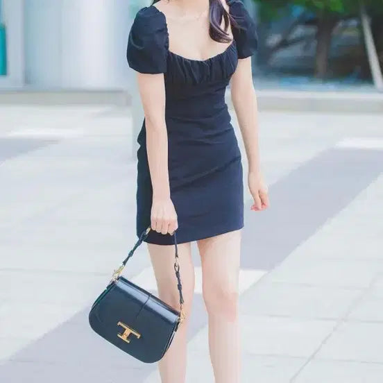 [BUNJANG] Zara Puff Square Mini Dress / 자라 퍼프 스퀘어 미니원피스