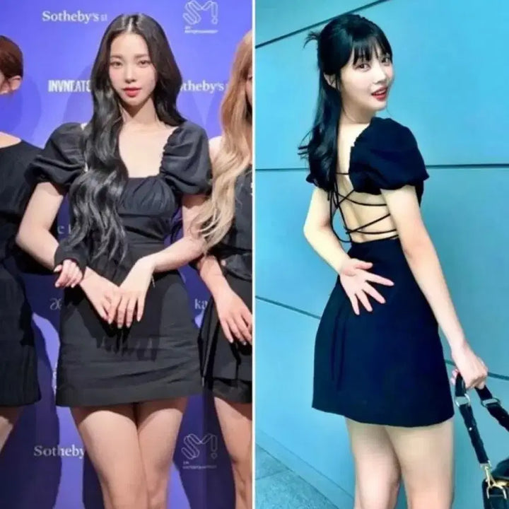 [BUNJANG] Zara Puff Square Mini Dress / 자라 퍼프 스퀘어 미니원피스