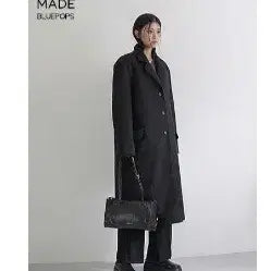 [BUNJANG] Blue Pops One-Button Coat (Big Size) / 블루팝스 원버튼 코트 2사이즈 (빅사이즈)