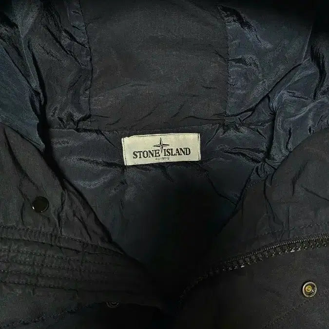 [BUNJANG] Stone Island Cotton Nylon Ripstop Down Padded Jacket / [M] 스톤아일랜드 코튼 나일론 립스탑 다운 패딩