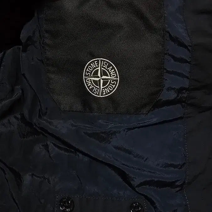 [BUNJANG] Stone Island Cotton Nylon Ripstop Down Padded Jacket / [M] 스톤아일랜드 코튼 나일론 립스탑 다운 패딩