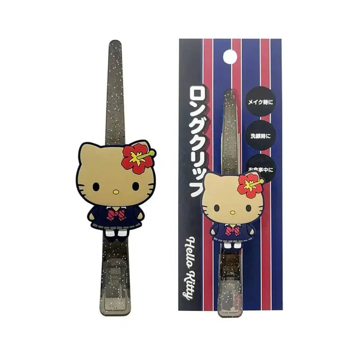 [BUNJANG] Sanrio Hello Kitty Long Hair Clip / 산리오 헬로키티 마스코트 롱 헤어클립 갸루템 태닝키티