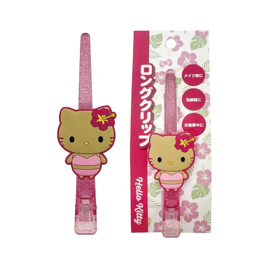 [BUNJANG] Sanrio Hello Kitty Long Hair Clip / 산리오 헬로키티 마스코트 롱 헤어클립 갸루템 태닝키티