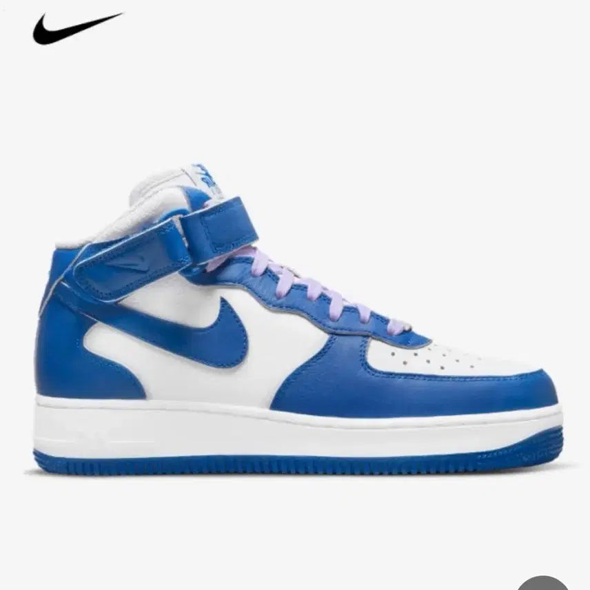 [BUNJANG] Nike Air Force 1 Mid Blue White / 나이키 에어포스1 미드 블루 화이트