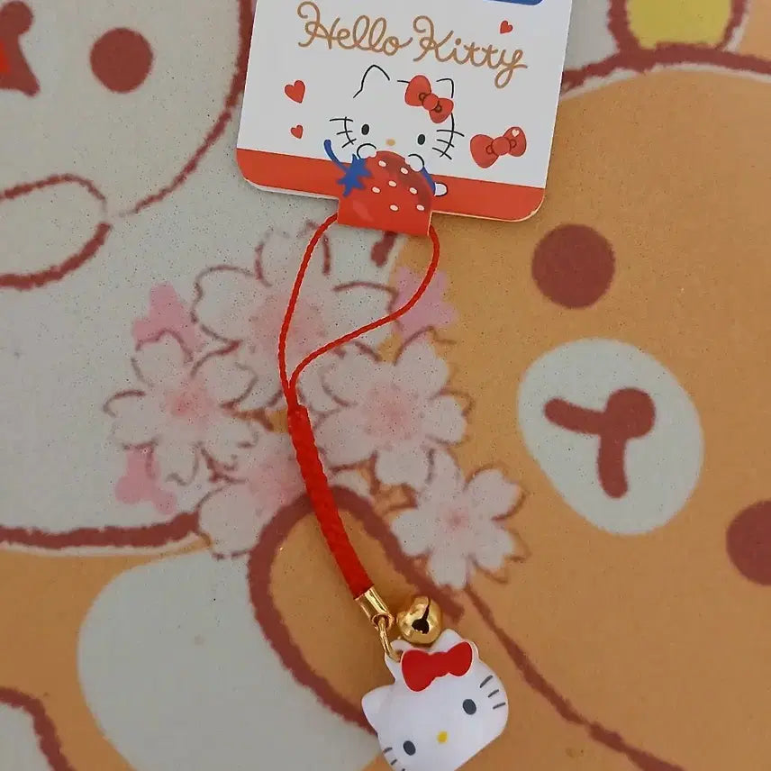 [BUNJANG] Hello Kitty 50th Anniversary Bell Strap Keyring / (정품)헬로키티 50주년 방울 스트랩 키링