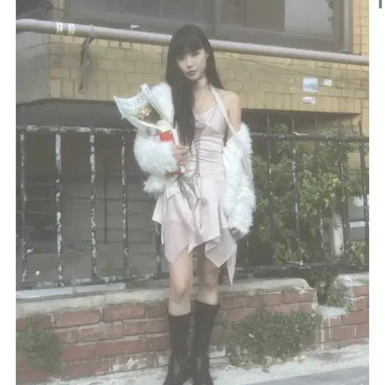[BUNJANG] angelnumber555 Lace-up Dress / (택포)angelnumber555 엔절넘버555 레이스업 드레스