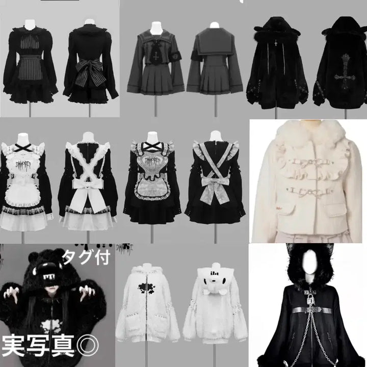 [BUNJANG] Dimmoire Reflem Collaboration Opium Sailor Set Up - Black / 딤모아르 레플렘 콜라보 오피움 초세일러 셋업 블랙 지뢰계 교판