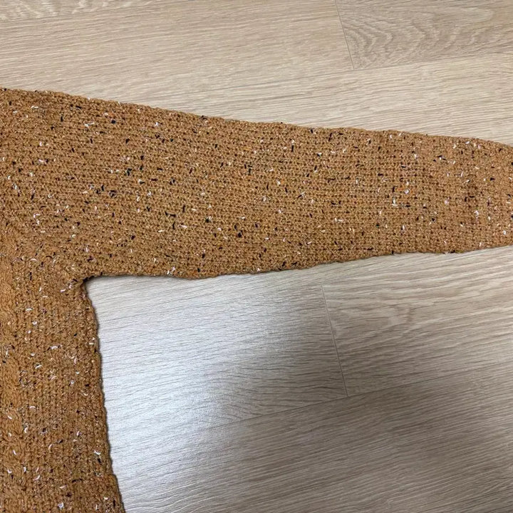 [BUNJANG] Knit Long Sweater / (미착용)꽈배기 패턴 롱 니트 티