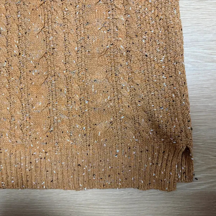 [BUNJANG] Knit Long Sweater / (미착용)꽈배기 패턴 롱 니트 티