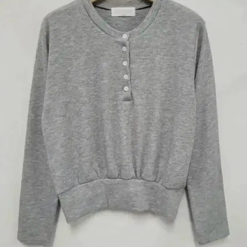 [BUNJANG] Young &amp; Rich Single Button Knit Sweater / 에이블리 영앤리치 단작버튼 맨투맨 니트