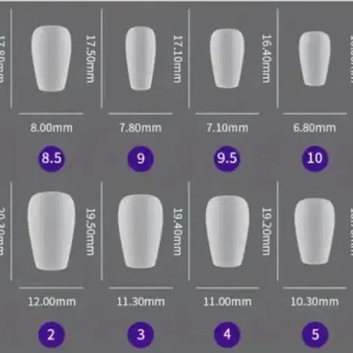 [BUNJANG] Handmade Nail Tips Set / 수제 네일팁