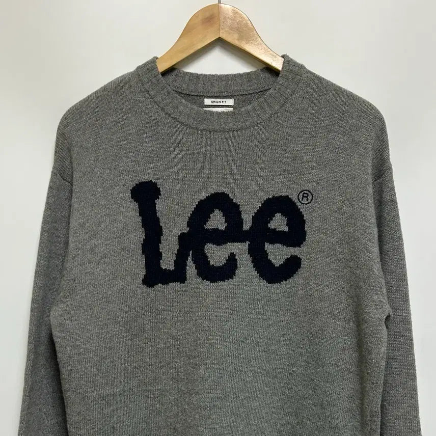 [BUNJANG] Lee Twitch Logo Round Knit / [남여공용-95]Lee 리 빅 트위치 로고 라운드니트