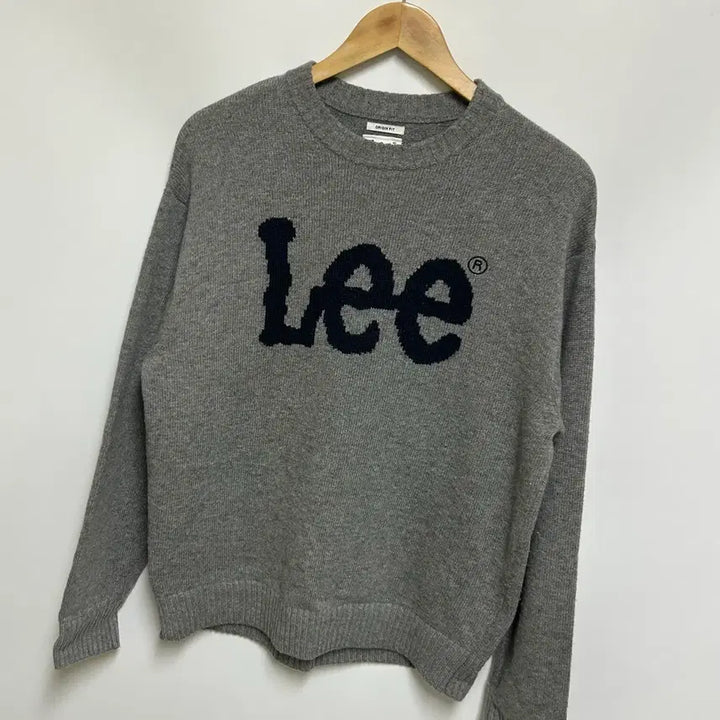 [BUNJANG] Lee Twitch Logo Round Knit / [남여공용-95]Lee 리 빅 트위치 로고 라운드니트