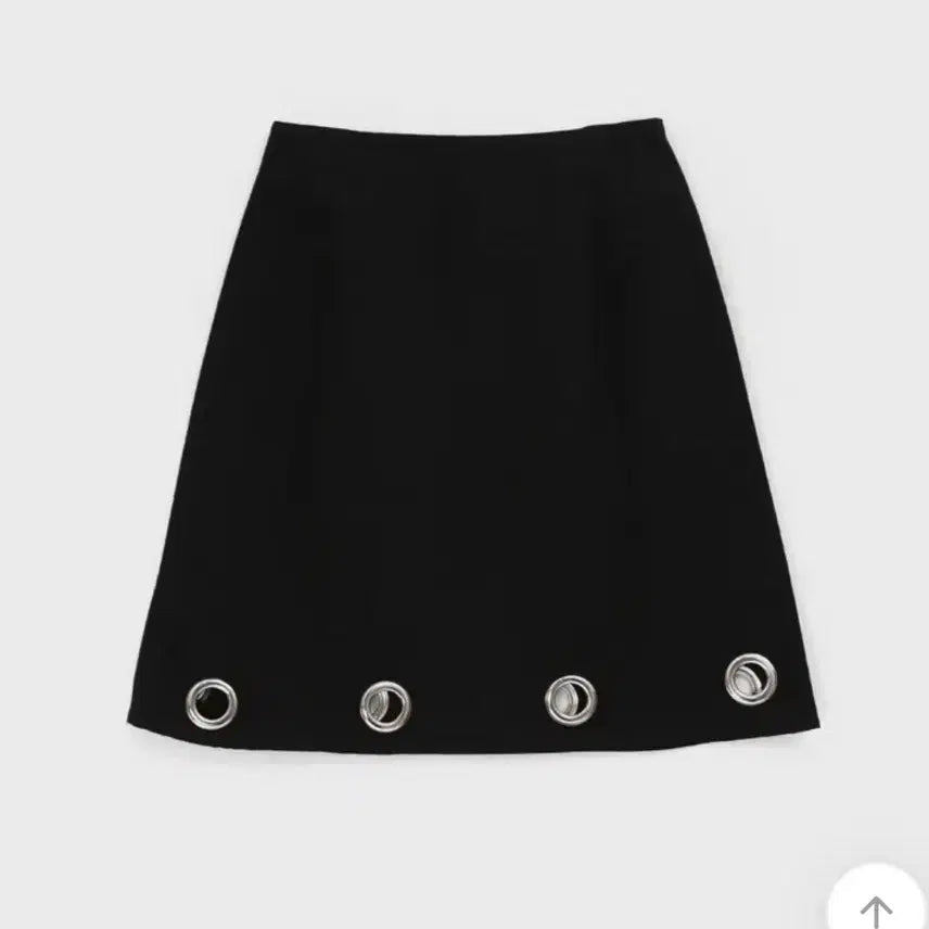 [BUNJANG] Blackup Eyelet Midi Skirt / 블랙업 아일렛 미디 스커트