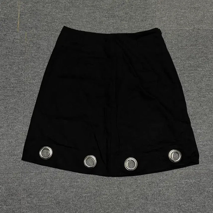 [BUNJANG] Blackup Eyelet Midi Skirt / 블랙업 아일렛 미디 스커트