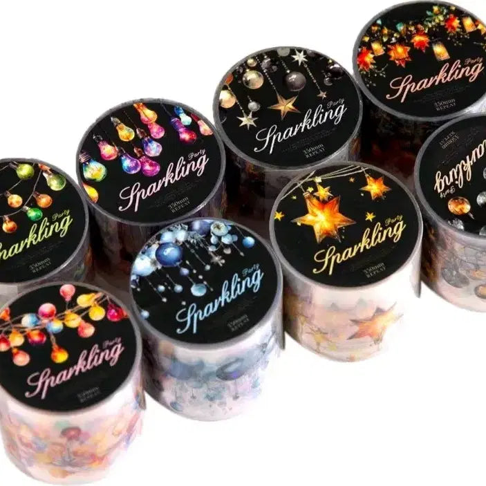 [BUNJANG] Sparkling Masking Tape Set / 마테 다꾸 스파클링 마스킹 테이프 8종