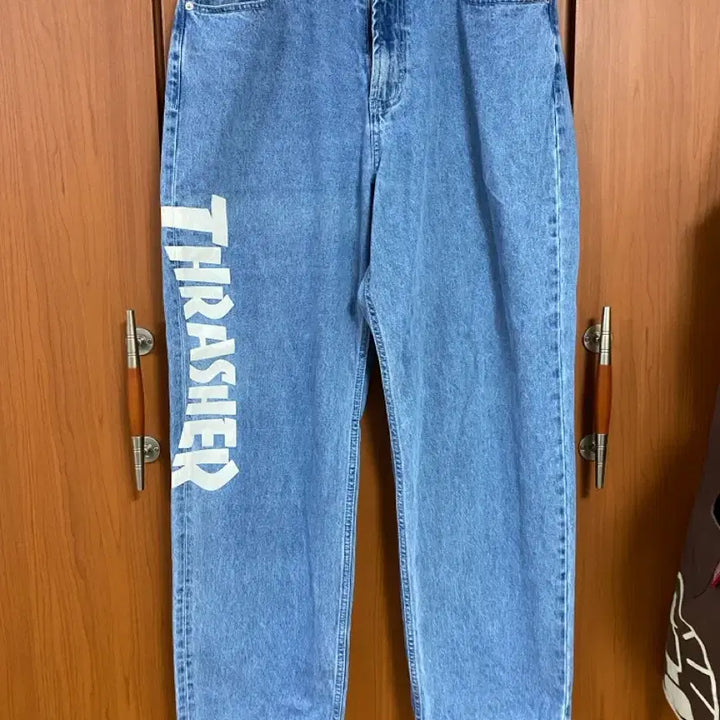 [BUNJANG] THRASHER Denim Pants XL / [THRASHER] 트레셔 매거진 데님 팬츠 XL사이즈