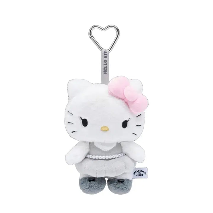 [BUNJANG] Hello Kitty Jisoo Plush Keyring / 헬로키티X지수 플러시 키링 핑크그레이