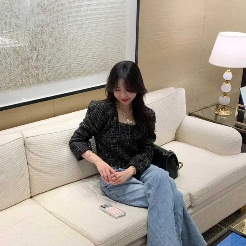 [BUNJANG] Vicinie Velvet Tweed Set (New) / 바이씨니 벨쥬트위드셋업(새상품)