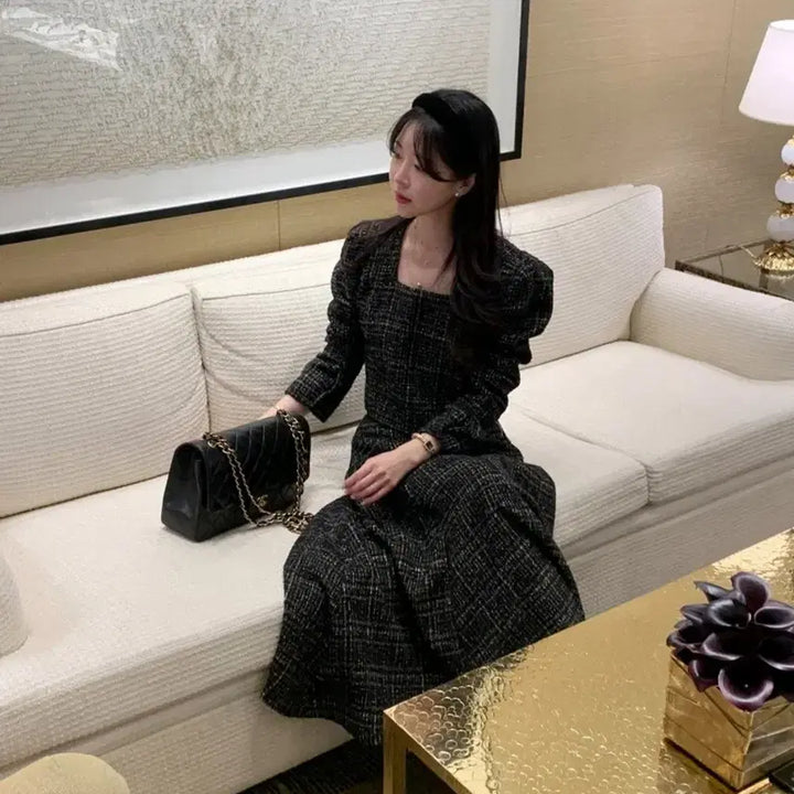 [BUNJANG] Vicinie Velvet Tweed Set (New) / 바이씨니 벨쥬트위드셋업(새상품)