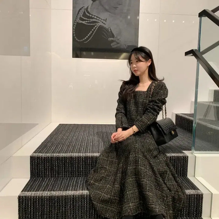 [BUNJANG] Vicinie Velvet Tweed Set (New) / 바이씨니 벨쥬트위드셋업(새상품)