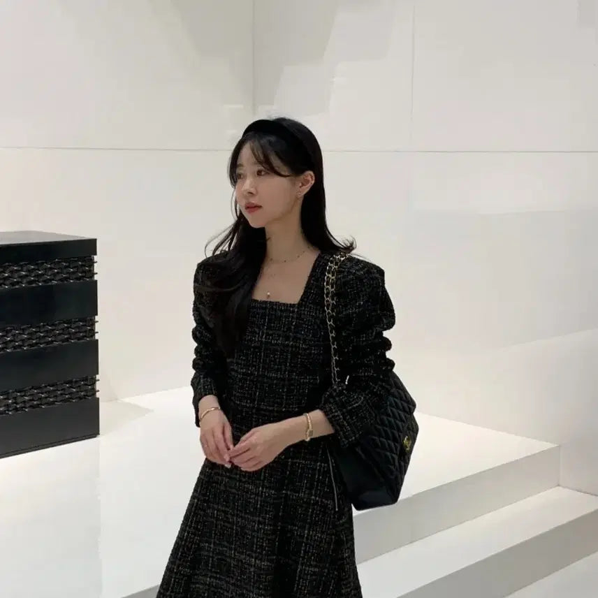 [BUNJANG] Vicinie Velvet Tweed Set (New) / 바이씨니 벨쥬트위드셋업(새상품)