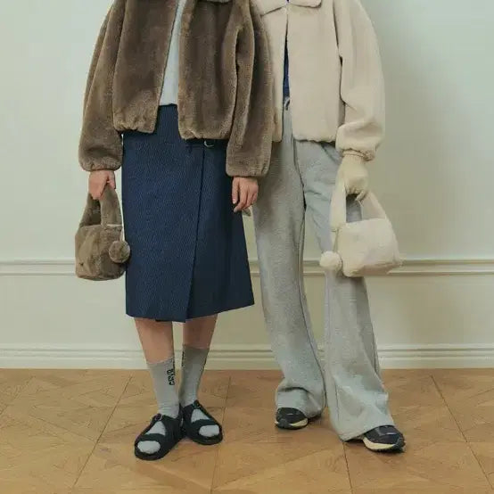 [BUNJANG] Grove Dove Fur Coat / 그로브 도브 퍼 코트 dove fur coat