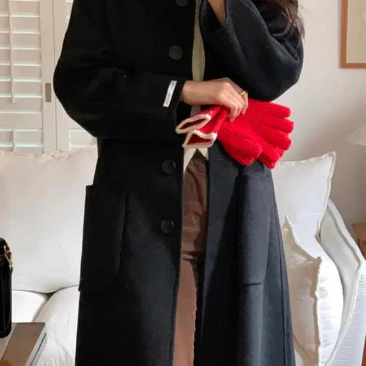 [BUNJANG] LUOUSROOM Single Button Wool Handmade Coat / LUOUSROOM 루어스룸 싱글버튼 울 핸드메이드 코트