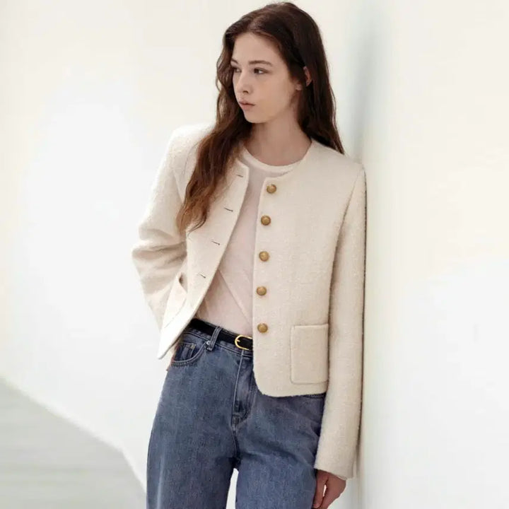 [BUNJANG] BENUET Alpaca Wool Aria Jacket / 베뉴엣(BENUET) 알파카 울 아리아자켓 55 새상품