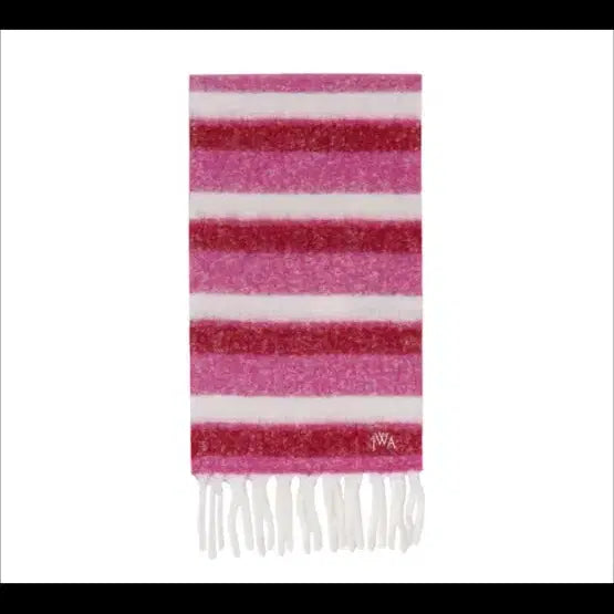 [BUNJANG] JW Anderson Pink/White Stripe Scarf / JW Anderson 스트라이프 머플러 핑크/화이트