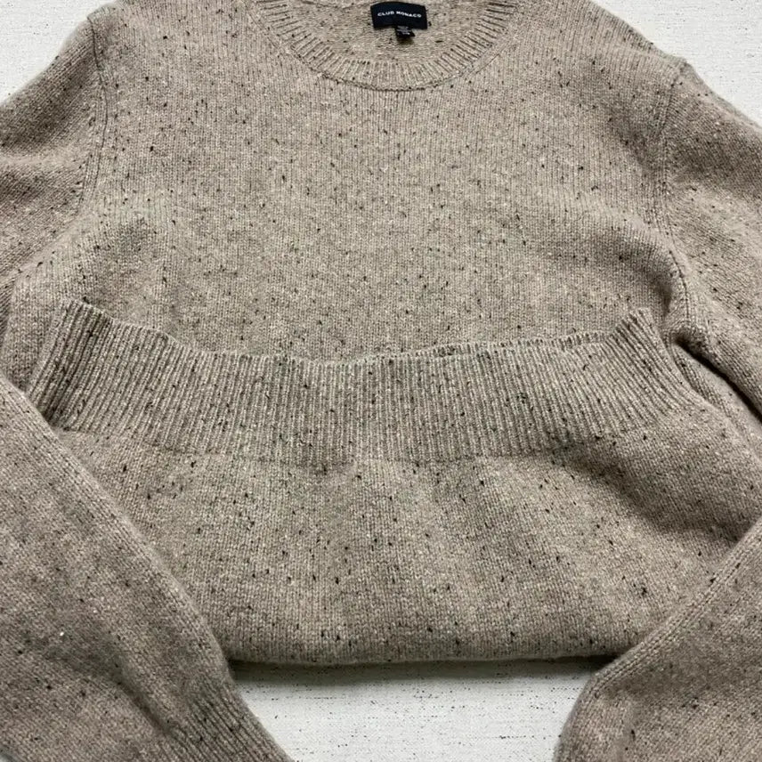 [BUNJANG] Club Monaco Beige Knit Sweater / 클럽모나코 베이지 니트 L